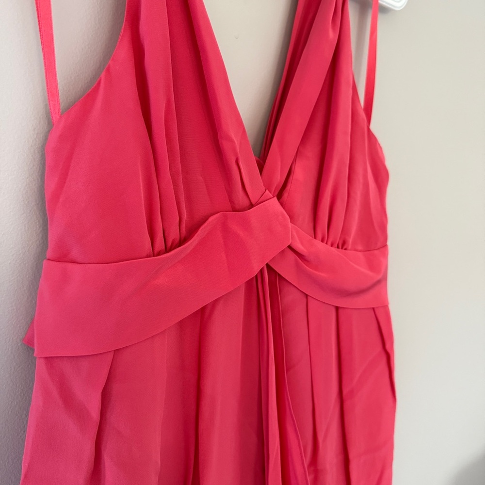 Y2K Pink Silk Banana Republic Dress